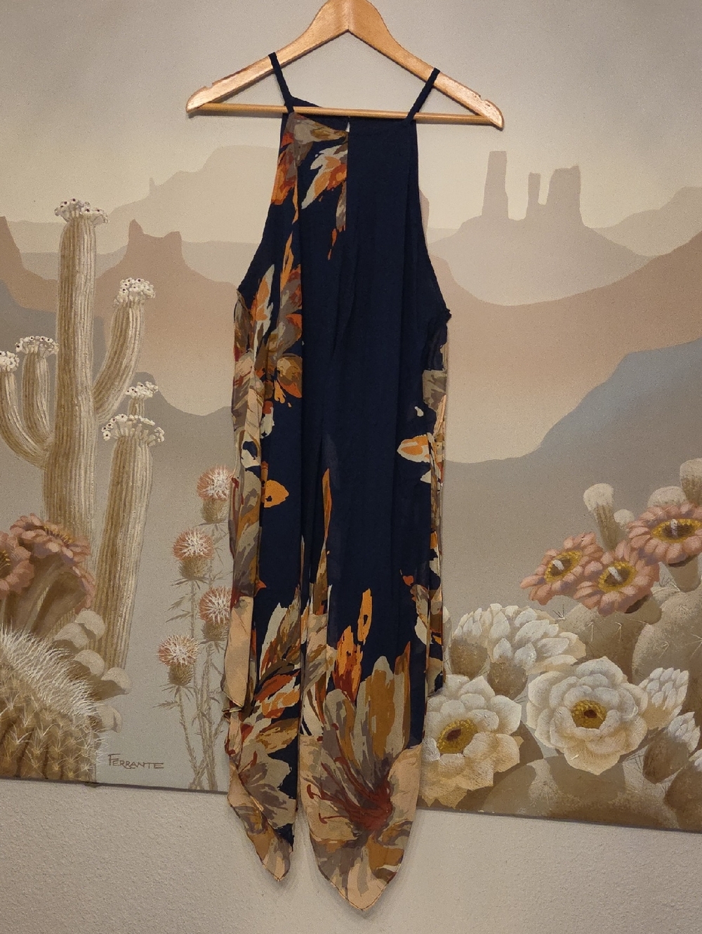 INC International Concepts Royal Blue Dress with Black Label